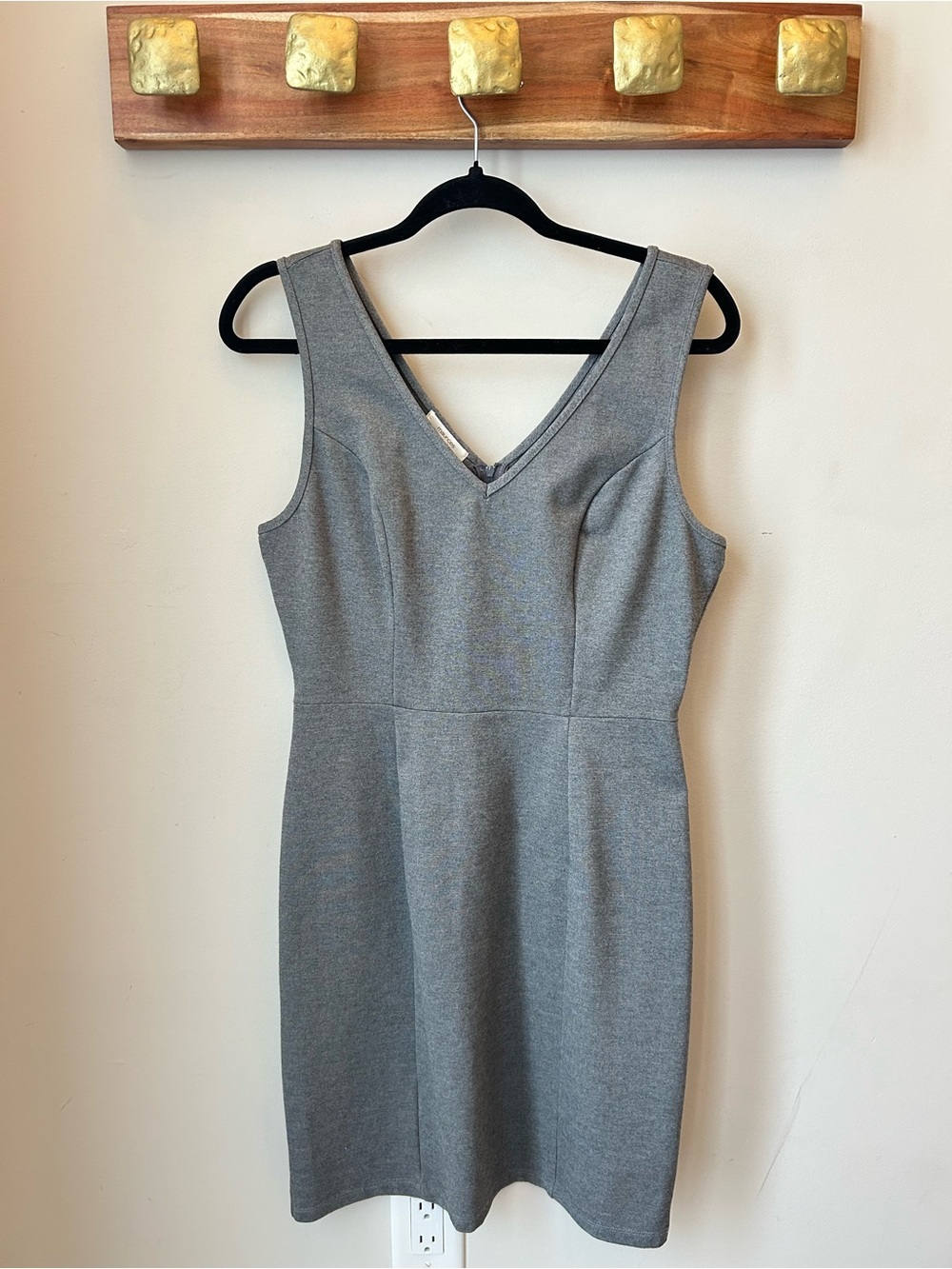 Grey Maurices Dress - Capsule Wardrobe - Minimal - Quiet Luxury - Size 7/8